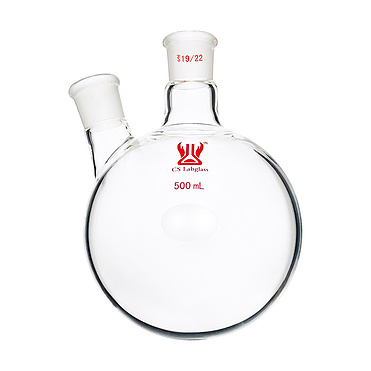 Double Necks Round Bottom Glass Boiling Flask