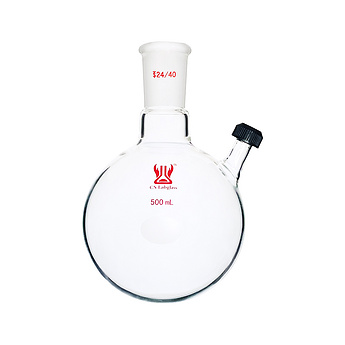 Round Bottom Boiling Flask with Threaded Inlet