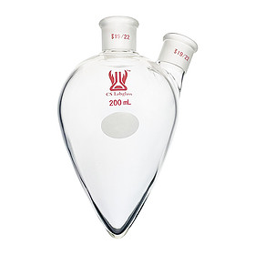 Pear Shape Boiling Flask Double Neck