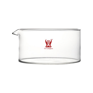 Borosilicate Glass Laboratory Crystallizing Dish with Spout