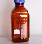 100-20000ml Borosilicate Glass Graduated Reagent Bottle with GL45/GL80 Blue Screw Cap