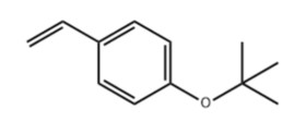 4-tert-butoxy styrene,P-T-Butoxy styrene,PTBS.