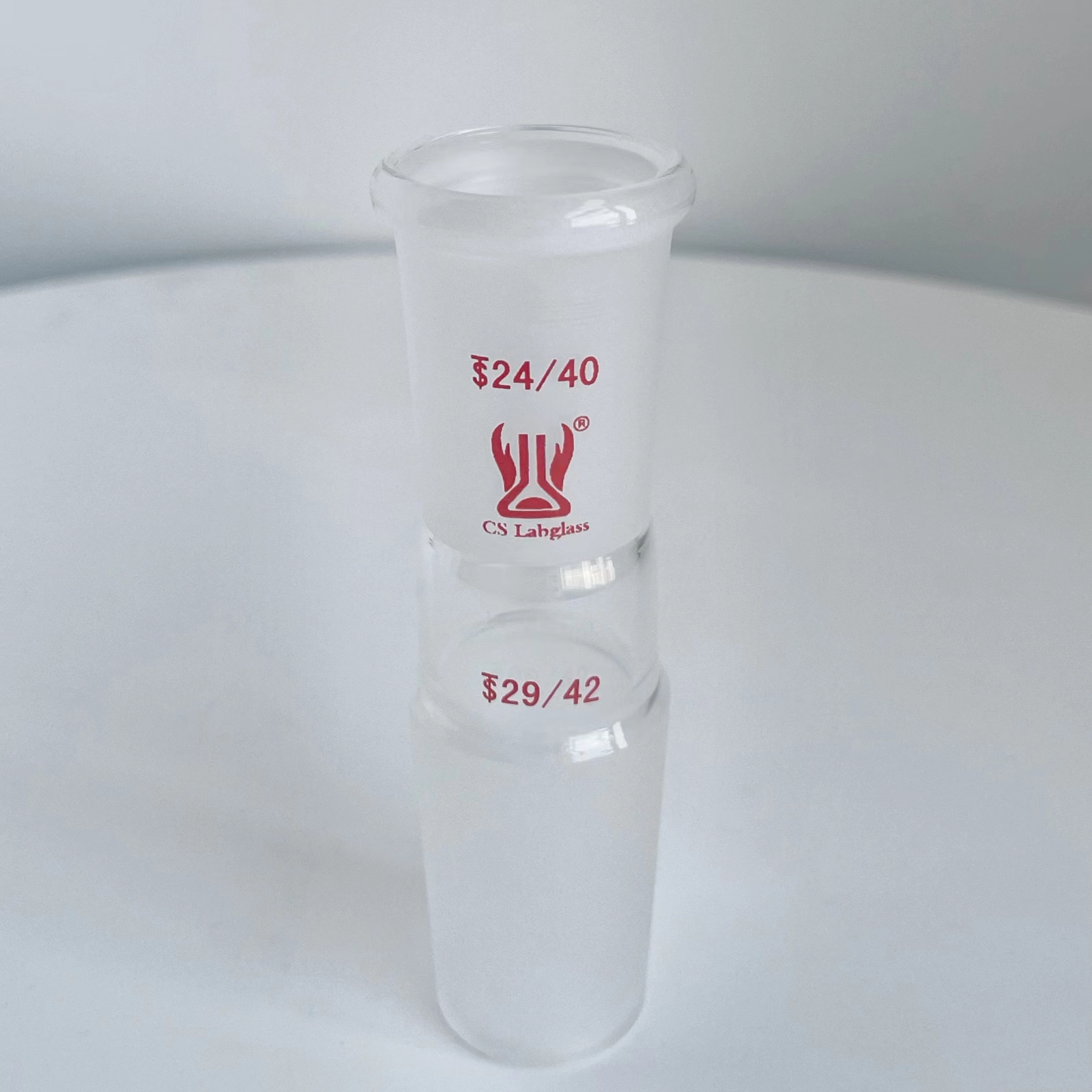 Glass Straight Reducing Connecting Adapter  