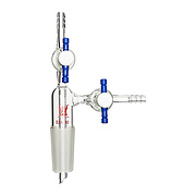 Flow Control Connecting Adapter PTFE Stopcock Serrated Hose