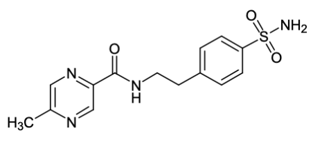 4-[2-(5-Methyl-2-pyrazine carboxamido)ethyl]benzene sulfonamide