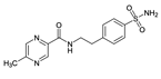 4-[2-(5-Methyl-2-pyrazine carboxamido)ethyl]benzene sulfonamide