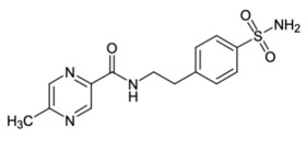 4-[2-(5-Methyl-2-pyrazine carboxamido)ethyl]benzene sulfonamide