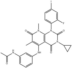 N-(3-(3-cyclopropyl-1-(2-fluoro-4-iodophenyl)-6,8-dimethyl-2,4,7-trioxo-1,2,3,4,7,8-hexahydropyrido[