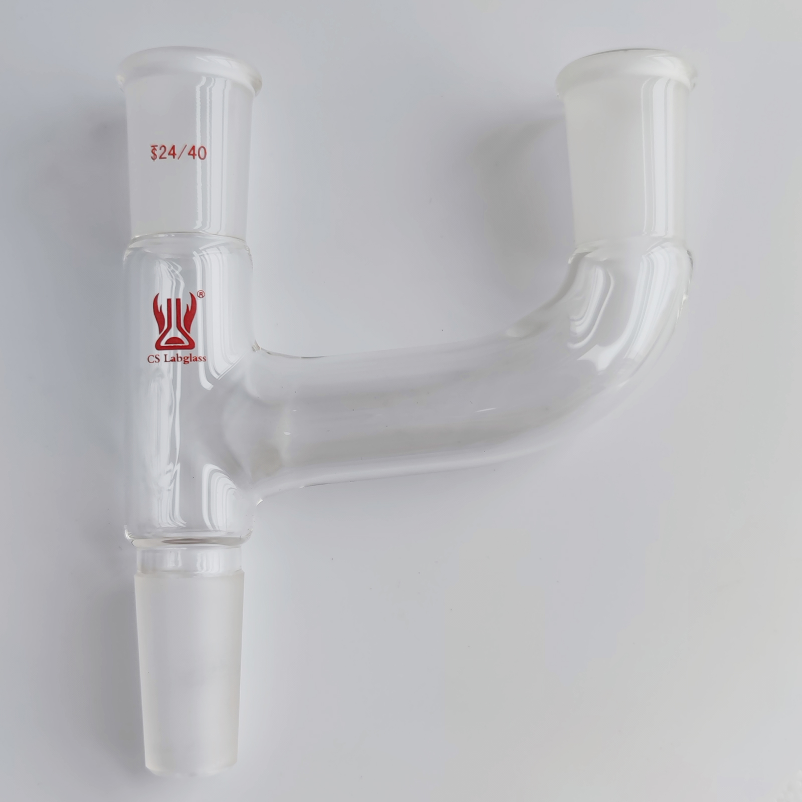 3-Way Claisen Distillation Adapter with Joints Connecting Adapter Distillation Glassware  