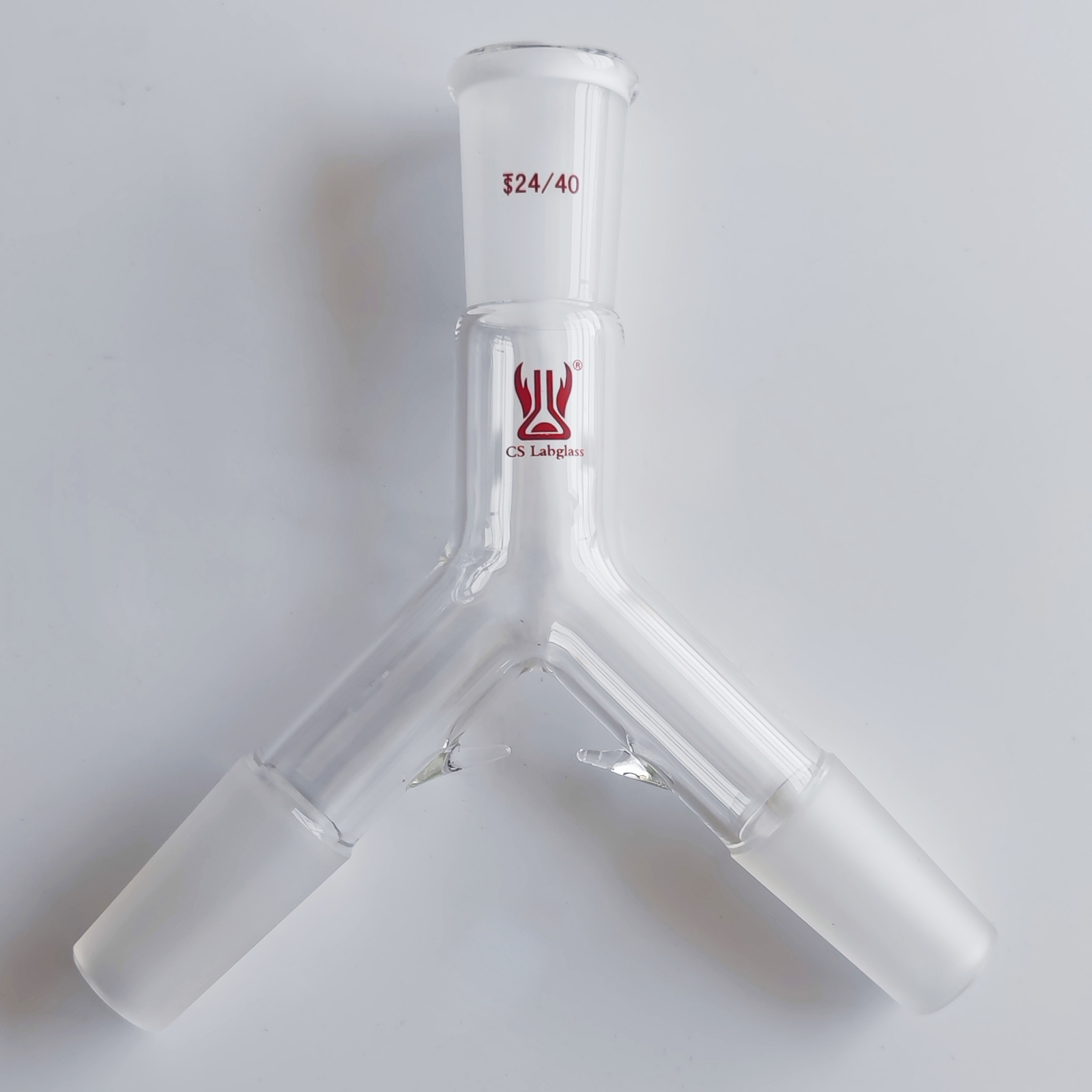 Glass Y-Shaped Connecting Adapter Borosilicate Glass  