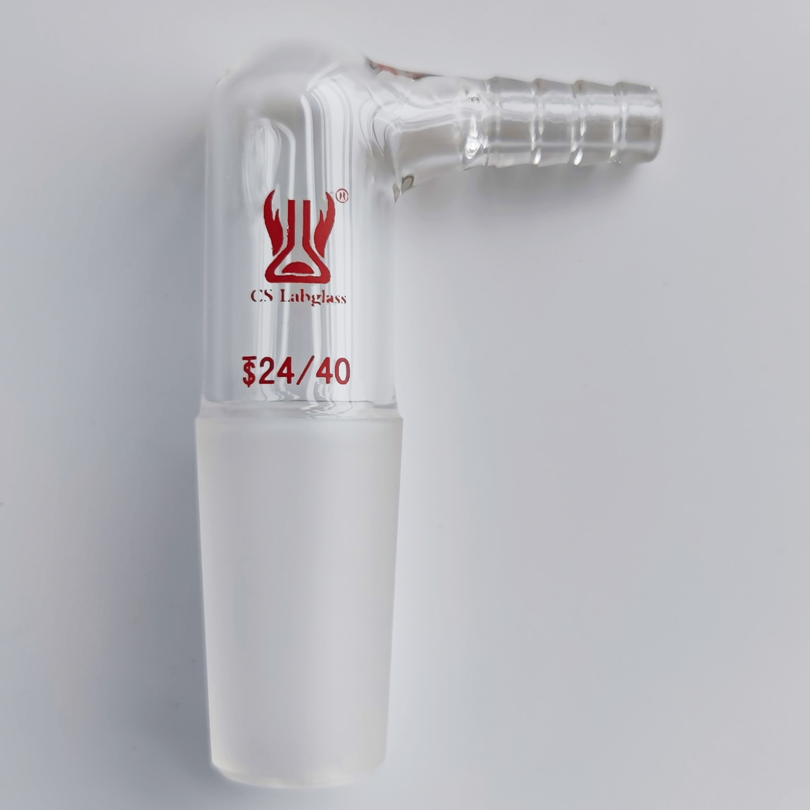 Glass Space Efficient Inlet Adapters Inner Joint 90 Degree  