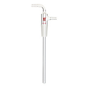 75mm Glass Bent Inlet Adapter With Serrated Hose