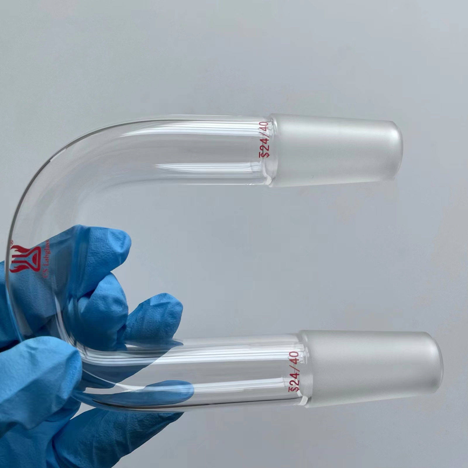 Glass Inlet Adapter Borosilicate Glass U-Shape