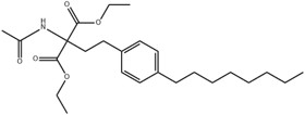 Diethyl 2-(acetamido)-2-(2-(4-octylphenyl)ethyl)propanedioate Cas 162358-08-9