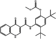 2,4-di-tert-butyl-5-(4-oxo-1,4-dihydroquinoline-3-carboxamido)phenyl methyl carbonate Cas No.1246213