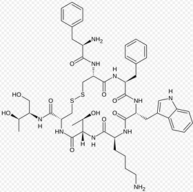 Octreotide Acetate-a longer acting synthetic octapeptide analog of naturally occurring somatostatin.