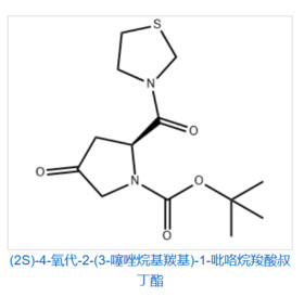 (2S)-4-Oxo-2-(3-thiazolidinylcarbonyl)-1-pyrrolidinecarboxylic acid tert-butyl ester