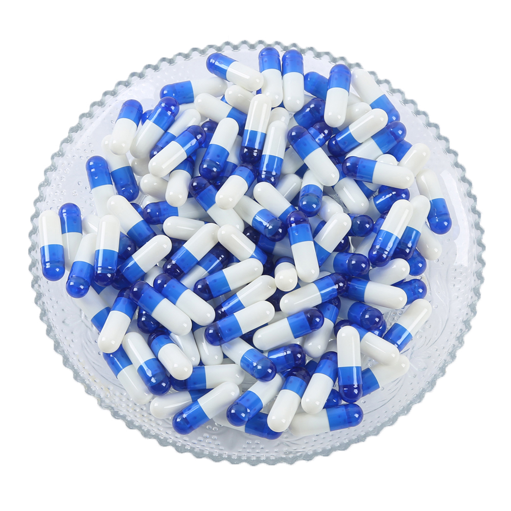 Size 1 TiO2 free Hard Gelatin empty capsules Titanium dioxide free  