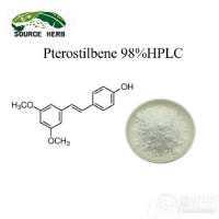 High Quality Pure Pterostilbene 98% Powder Cosmetic Raw Material  