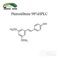 High Quality Pure Pterostilbene 98% Powder Cosmetic Raw Material  