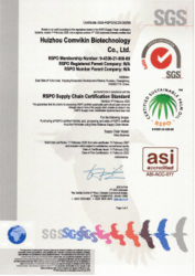 Certificate SGS-RSPO/SC22-00295