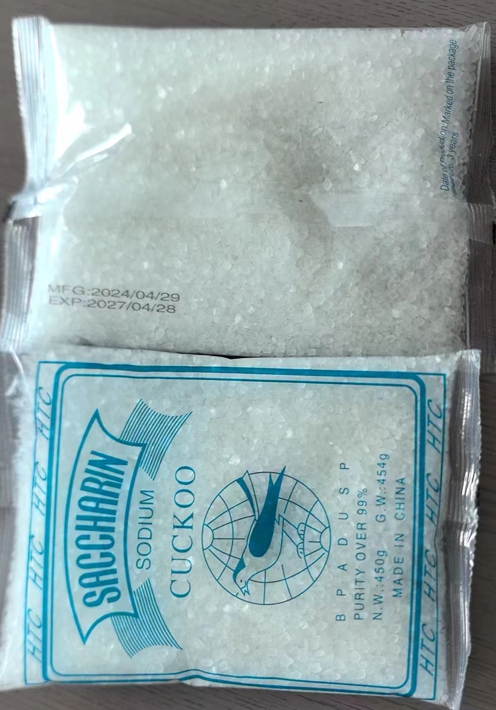China 25kg 5-8/8-12/20-40-40-80mesh Sodium Saccharin High Purity Sweetener for Food Industry and Bev  