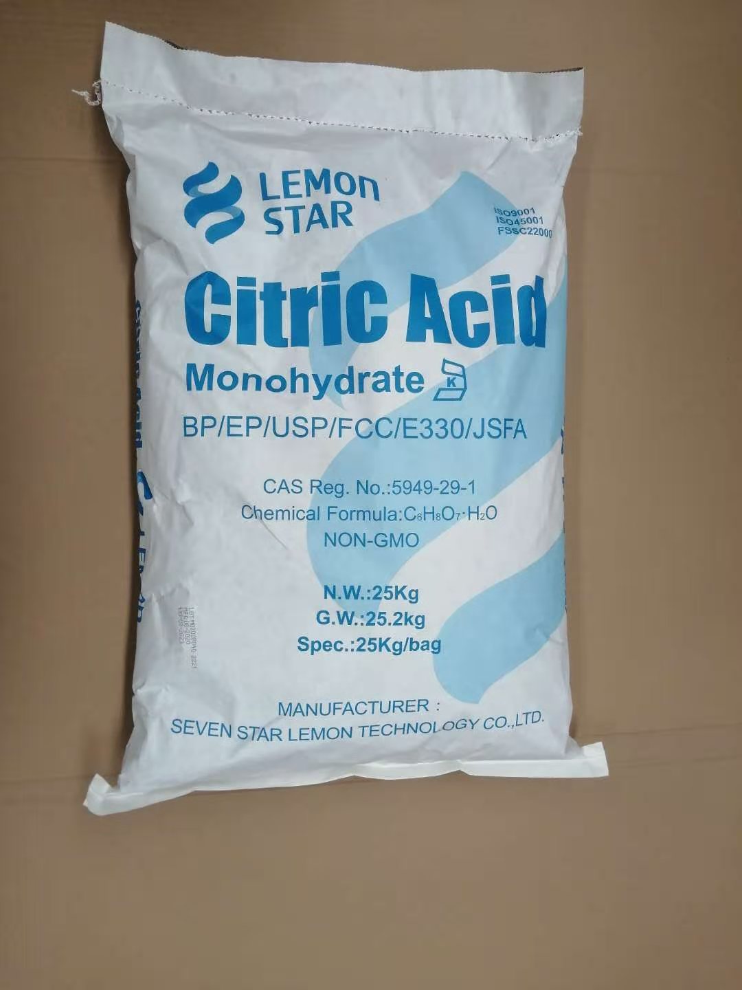 New Promotion Hot Style Food Grade Citric Acid Monohydrate High Purity Powder Bulk Industrial Supply  