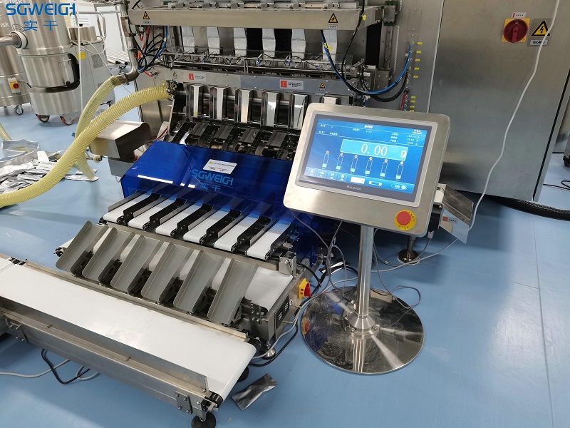High Speed 8-line Strip Medicine Powder Check Weigher Machine for Packaging Lines  