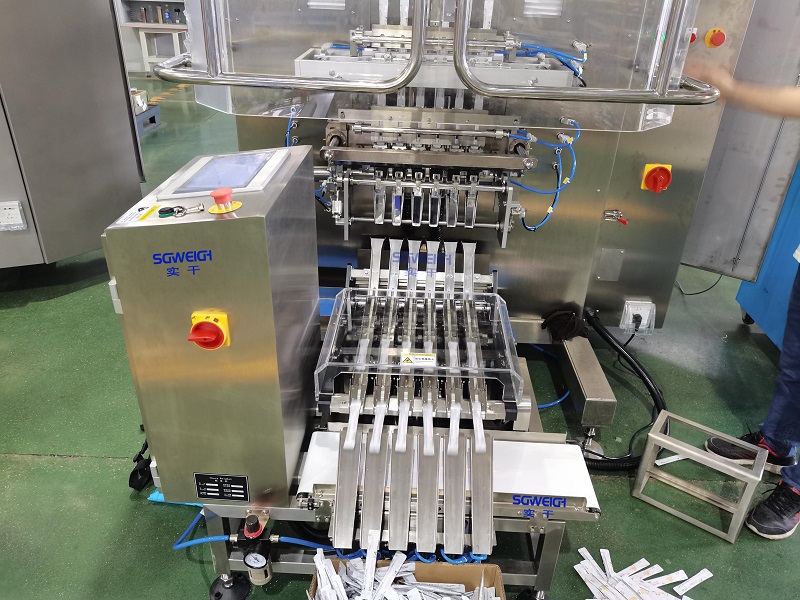 High Speed 8-line Strip Medicine Powder Check Weigher Machine for Packaging Lines  