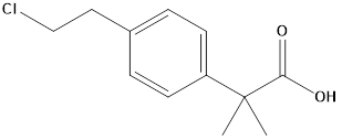 2-(4-(2-chloroethyl)phenyl)-2-methylpropionic acid