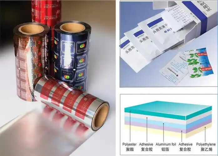 Laminated aluminum foil for sachets