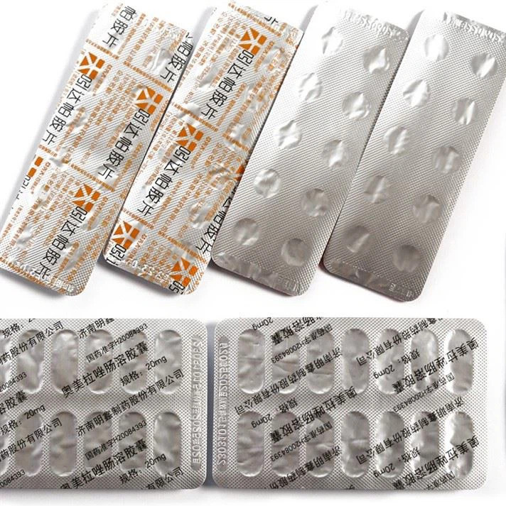 Aluminum blister foil seal and close with alu alu or PVC blister  