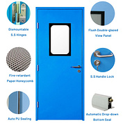 Galvanized Steel Cleanroom Door