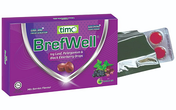Timo Brefwell Ivy Leaf, Pelargonium & Black Elderberry Drops