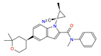 1-[(1S,2S)-1-cyano-2-methylcyclopropyl]-5-[(4S)-2,2-dimethyloxan-4-yl]-N-methyl-N-phenylindole-2-car