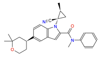 1-[(1S,2S)-1-cyano-2-methylcyclopropyl]-5-[(4S)-2,2-dimethyloxan-4-yl]-N-methyl-N-phenylindole-2-car