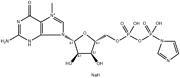 5'-Guanylicacid, 7-Methyl-,monoanhydridewith 1H-imidazol-1-ylphosphonicacid, Disodium Salt