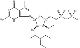 Guanosine 5'-(trihydrogendiphosphate), 7-Methyl-3'-O-Methyl-, innerSalt, compd. with N,N-diethyletha