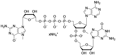 m7G(5')ppp(5')(2'-OMeA)pG·NH4