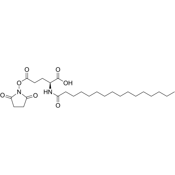 (S)-5-((2,5-dioxopyrrolidin-1-yl)oxy)-5-oxo-2-palmitamidopentanoic acid