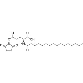 (S)-5-((2,5-dioxopyrrolidin-1-yl)oxy)-5-oxo-2-palmitamidopentanoic acid