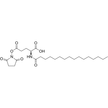 (S)-5-((2,5-dioxopyrrolidin-1-yl)oxy)-5-oxo-2-palmitamidopentanoic acid
