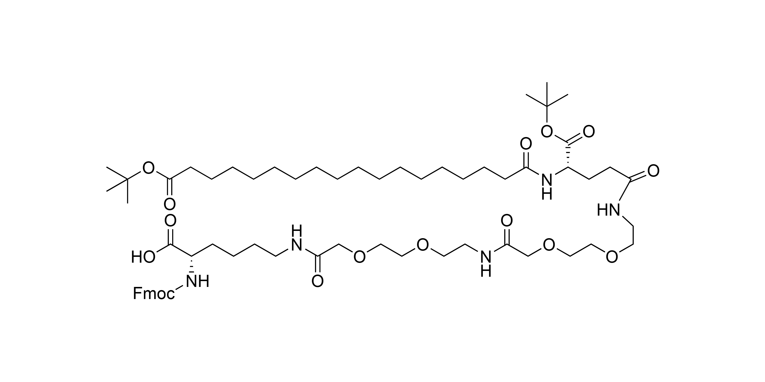 Fmoc-L-Lys[Oct-(OtBu)-Glu-(OtBu)-AEEA-AEEA]-OH