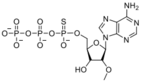 α-Thio-((2R,3R,4R,5R)-5-(6-amino-9Hpurin-9-yl)-3-hydroxy-4-methoxytetrahydrofuran-2-yl)methyl triph