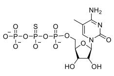β-Thio-((2R,3S,4R,5R)-5-(4-amino-5-methyl-2-oxopyrimidin-1(2H)-yl)-3,4-dihydroxytetrahydrofuran-2-yl