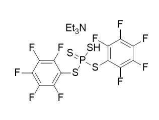 triethylamine bis(perfluorophenyl) phosphorotetrathioate