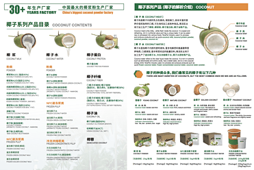 NicePal Coconut Product List(Powder/Puree/Concentrate) 2025
