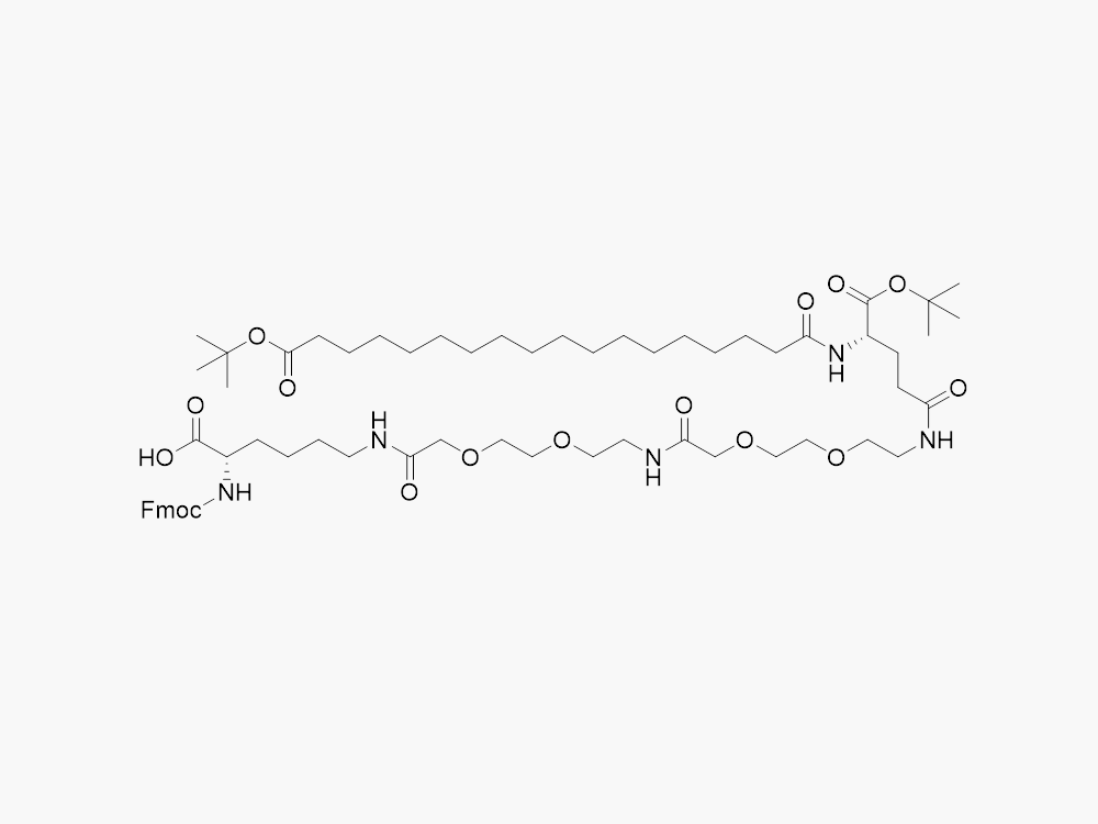 Fmoc-Lys(tBuO-Ste-Glu(AEEA-AEEA)-OtBu)-OH (Fatty Acid Side Chain)