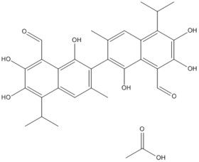 Gossypol acetate