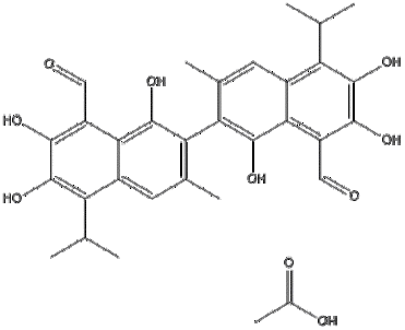 Gossypol acetate